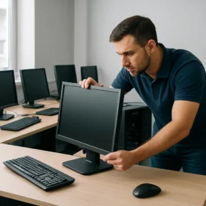 Read more about the article Instalacja stanowisk komputerowych